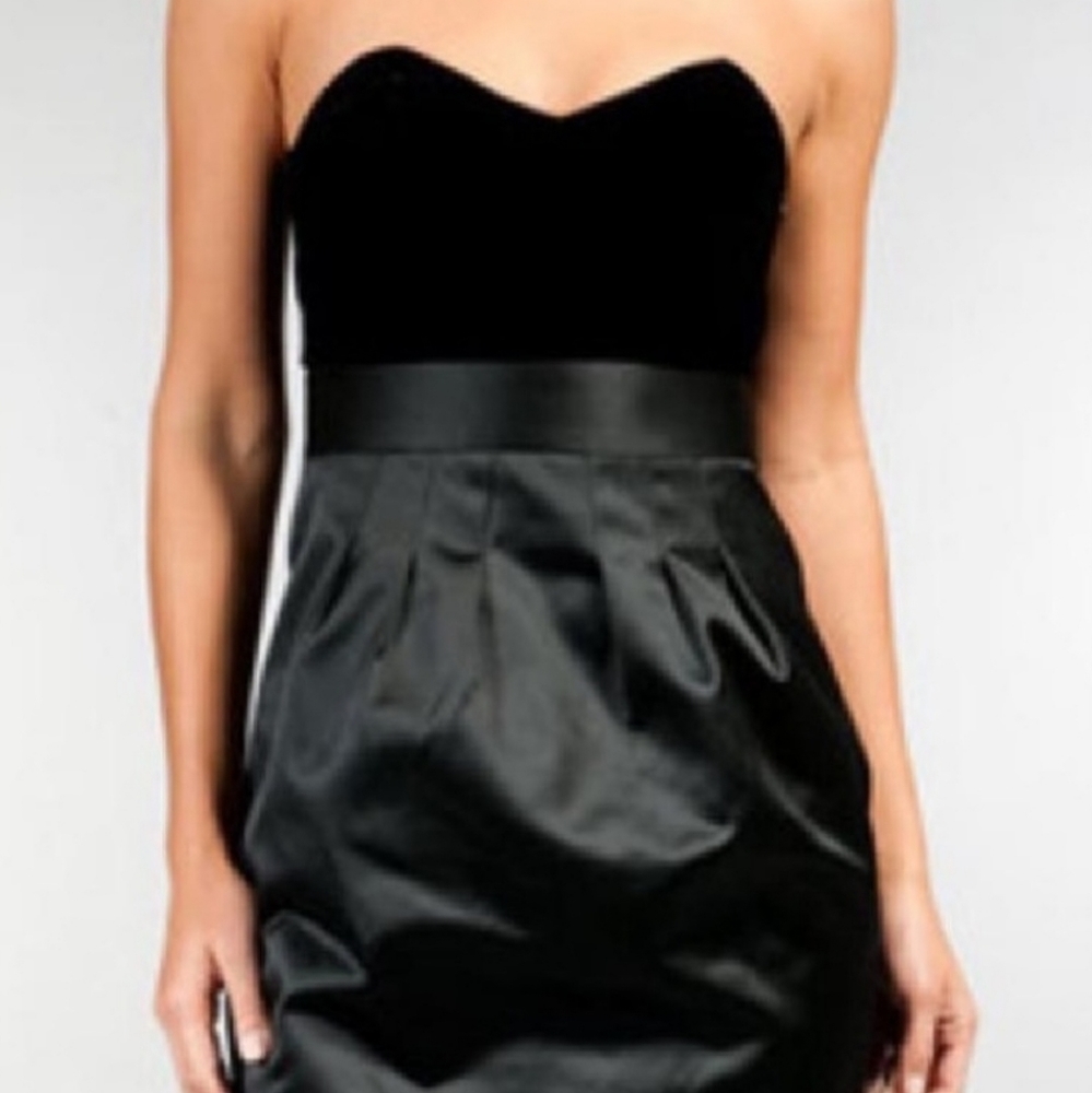 Theory Velvet Strapless Dress Party - NWT